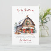 Rustikale Wintermauer Weihnachten (Stehend Vorderseite)