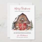 Rustikale Wintermauer Weihnachten (Vorderseite)