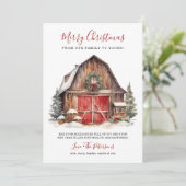 Rustikale Wintermauer Weihnachten (Stehend Vorderseite)