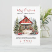 Rustikale Wintermauer Weihnachten (Stehend Vorderseite)