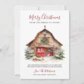 Rustikale Wintermauer Weihnachten (Vorderseite)