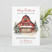 Rustikale Wintermauer Weihnachten (Stehend Vorderseite)