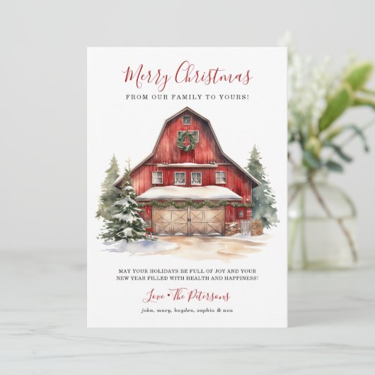 Rustikale Wintermauer Weihnachten (Stehend Vorderseite)