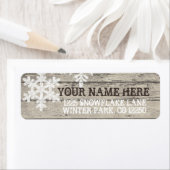 Rustikale Winterschneeflocken (Insitu)