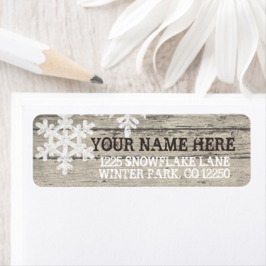 Rustikale Winterschneeflocken (Insitu)