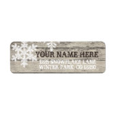 Rustikale Winterschneeflocken (Vorne)