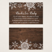 Rustikale Winterschneeflocken Kinderdusche buchen (Vorne & Hinten)