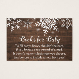 Rustikale Winterschneeflocken Kinderdusche buchen