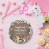 Rustikale Wintertiere Woodland Geburtstag Pappteller (Party)