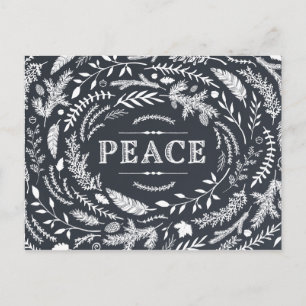 Rustikale Winterurlaub Postkarte