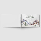Rustikale Winterwald-Berg-Hochzeit Gästebuch (Voll)