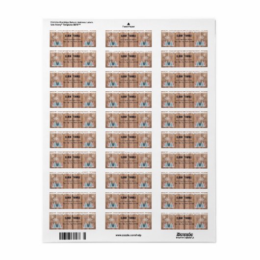 Rustikale Winterwald Pine Trees Kinderdusche (Vorne)