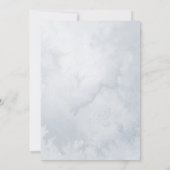 rustikale Winterwaldbrausdusche Einladung (Rückseite)