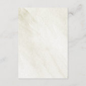 Rustikale Winterwaldhochzeit Pine Cone Begleitkarte (Rückseite)