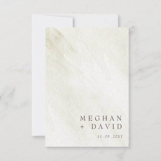 Rustikale Winterwaldhochzeit Pine Cone RSVP Karte (Rückseite)