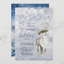 Rustikale Winterwaldlandfest Einladung