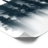 Rustikale Winterwonderland-Hochzeit | Begrüßungspa Poster (Ecke)