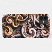 Rustikale Wirbel Case-Mate iPhone Hülle (Rückseite (Horizontal))