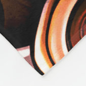 Rustikale Wirbel Fleecedecke (Ecke)