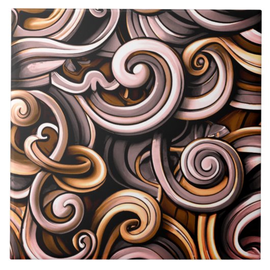 Rustikale Wirbel Fliese (Vorderseite)