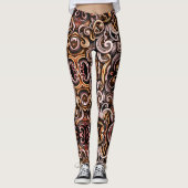 Rustikale Wirbel Leggings (Vorderseite)