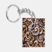 Rustikale Wirbel Schlüsselanhänger (Vorderseite links)