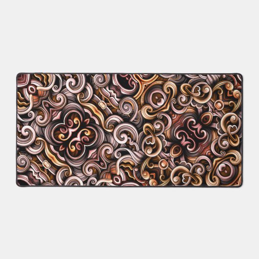 Rustikale Wirbel Schreibtischunterlage (Vorderseite)