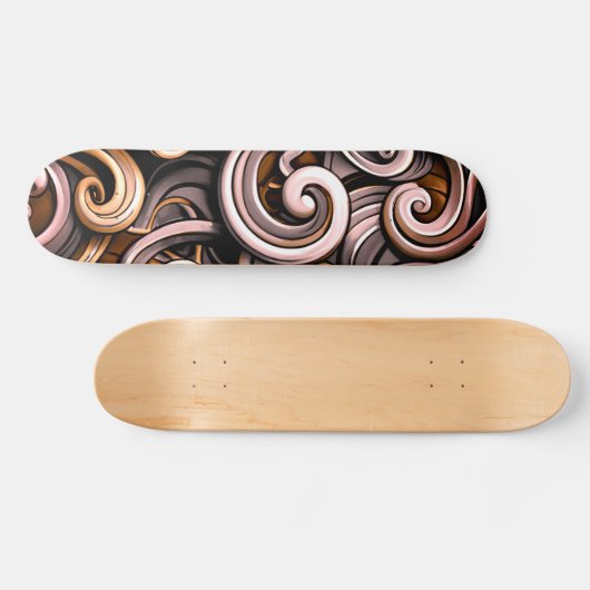 Rustikale Wirbel Skateboard (Horizontal)