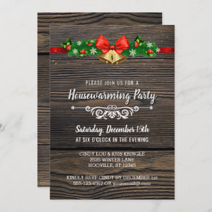 Rustikale Wohn- und Freizeitwohnung Party Einladun Einladung