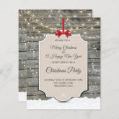 Rustikale Wohn Winterschnee Weihnachtsfeiertage Pa (Vorne/Hinten)