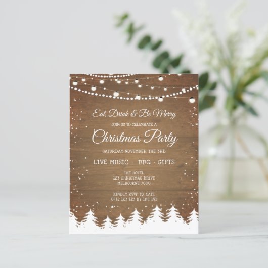 Rustikale Wohn Winterschnee Weihnachtsfeiertage Pa (Stehend Vorderseite)