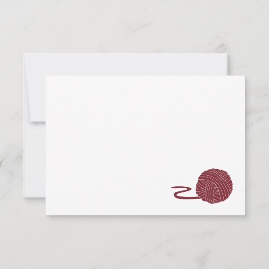 Rustikale Wohnung Vielen Dank - Garnthema Mitteilungskarte (Rückseite)