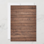 Rustikale Wood-Signature-Skripte Hochzeit Einladung (Rückseite)