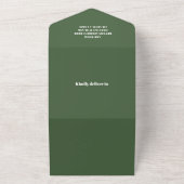 Rustikale Woodland Adventure Baby Dusche All In One Einladung (Außenbereich)