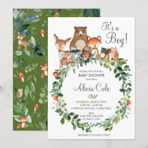 Rustikale Woodland Animals Baby Dusche Neutral Boy