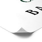 Rustikale Woodland Animals Kinderdusche Begrüßungs Poster (Ecke)