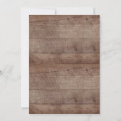 Rustikale Woodland Animals Kinderdusche Einladung (Rückseite)