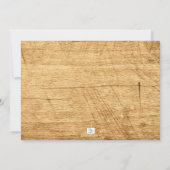 Rustikale Woodland Animals Kinderdusche Einladung (Rückseite)