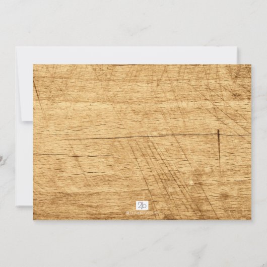 Rustikale Woodland Animals Kinderdusche Einladung (Rückseite)