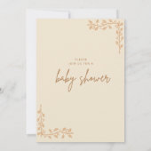 Rustikale Woodland Animals Kinderdusche Einladung (Rückseite)