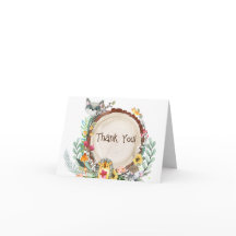 Rustikale Woodland Animals Kinderdusche Grüne