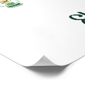 Rustikale Woodland Animals Kinderdusche Willkommen Poster (Ecke)