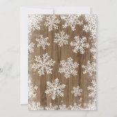 Rustikale Woodland Babydusche Einladung (Rückseite)