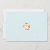 Rustikale Woodland Boys Kinderdusche Einladung (Rückseite)