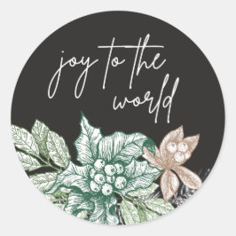 Rustikale Woodland Foliage Holiday Sticker