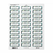 Rustikale Woodland Green Holiday Rücksendeadresse (Vorne)