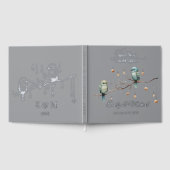 Rustikale Woodland Love Birds Romantische Hochzeit Gästebuch (Voll)