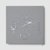 Rustikale Woodland Love Birds Romantische Hochzeit Gästebuch (Rückseite)