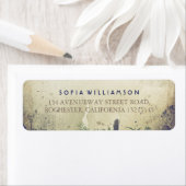 Rustikale Woodland Navy-Rücksendeadressen-Aufklebe (Insitu)