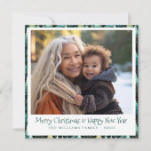 Rustikale Woodland-Urlaubskarte Feiertagskarte (Vorderseite)